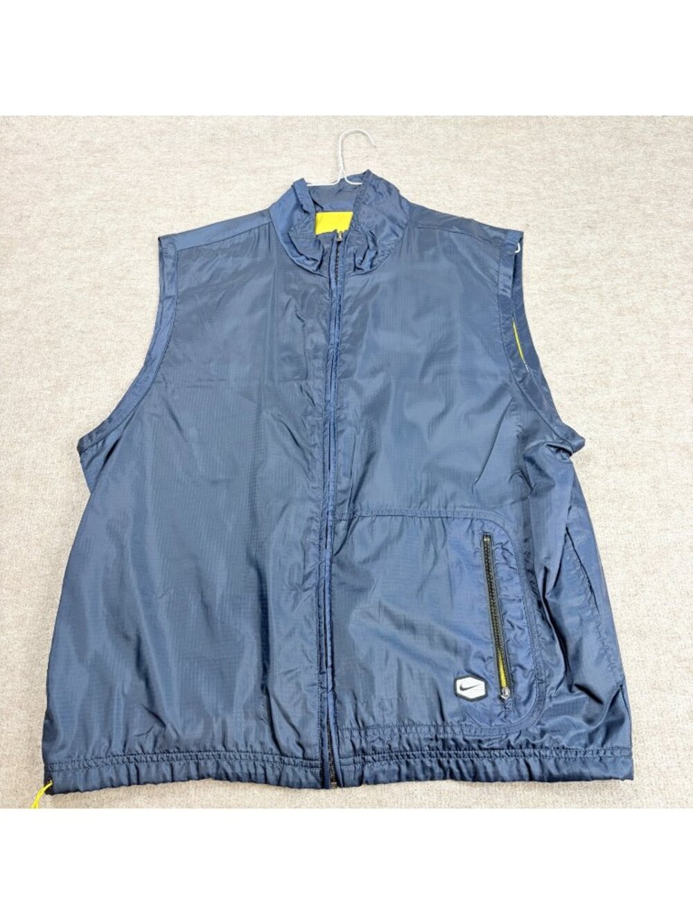 Nike Air Vest Large Blue Nylon Full Zip Vintage Y2K